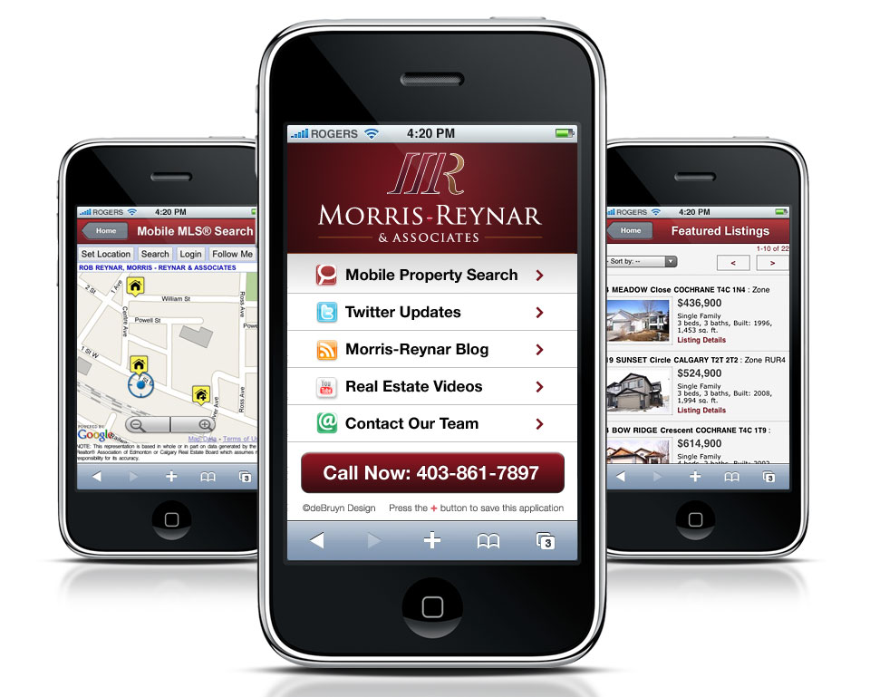 Mobile Real Estate Website for iPhone & Blackberry for ...