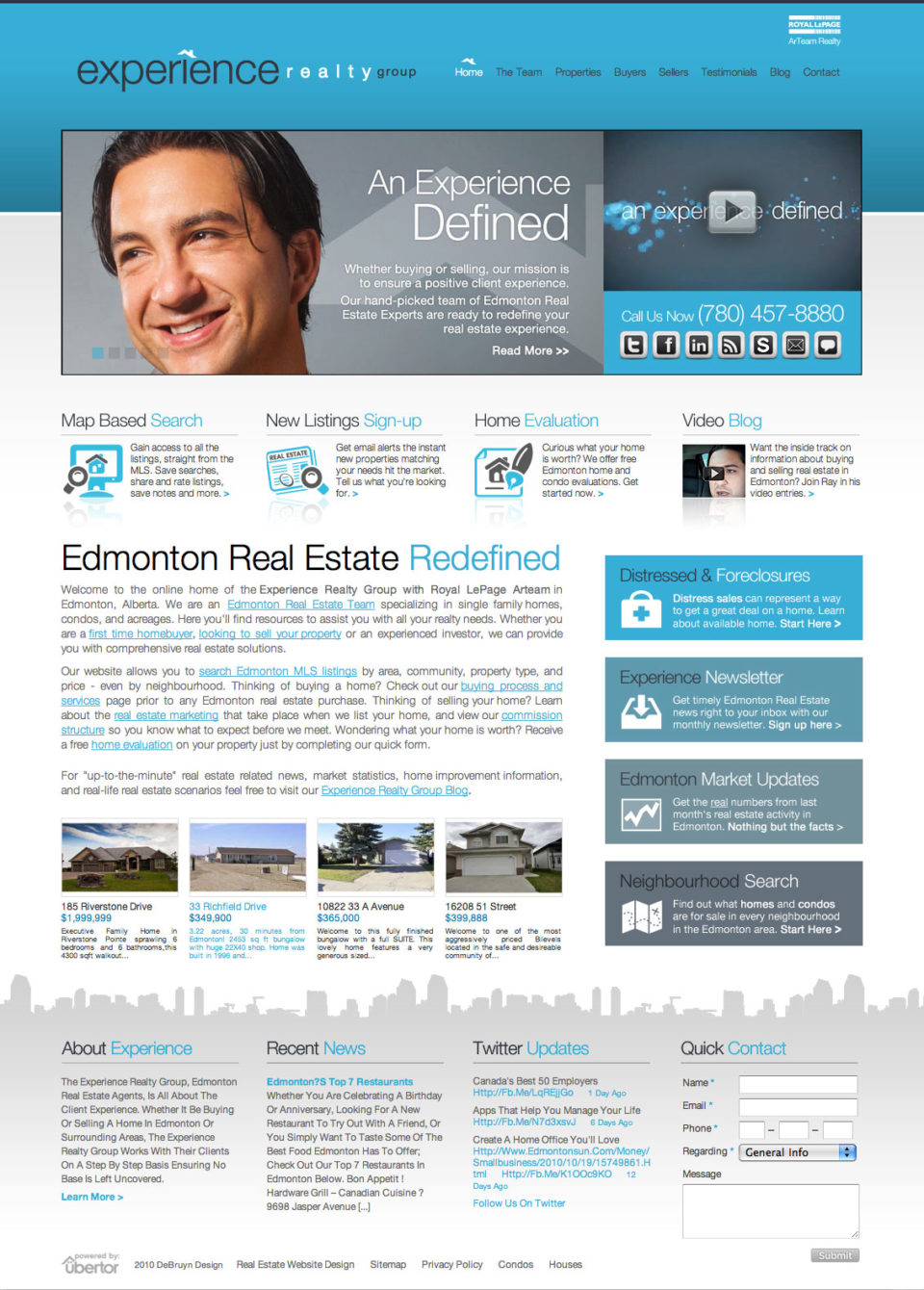 Experience Realty Group Website Design
