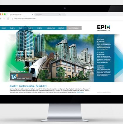 Website / Branding – EPIX Developments